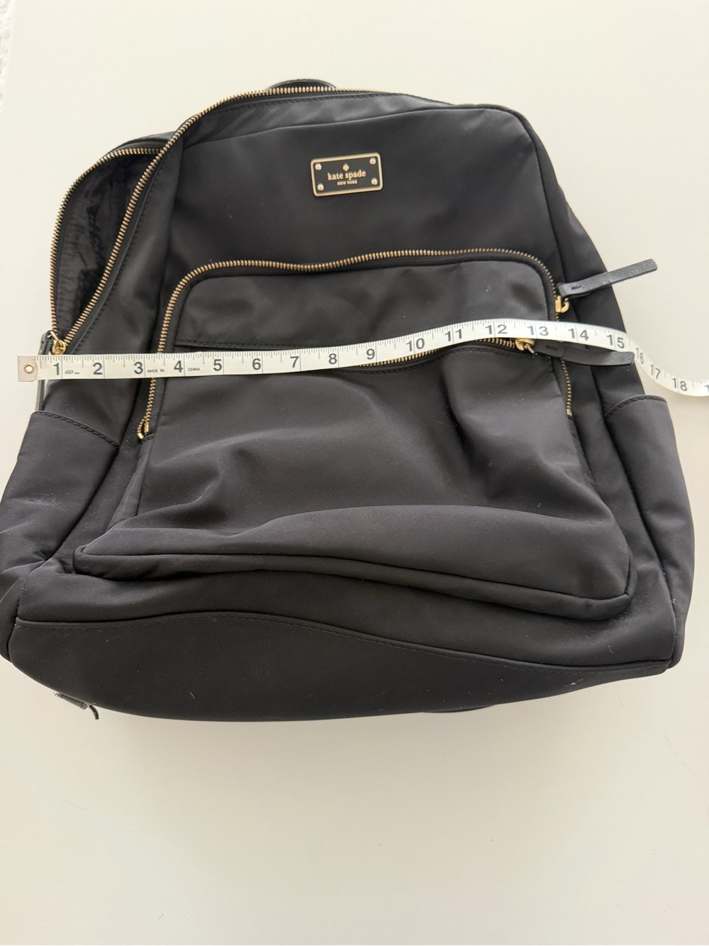 kate spade Black Nylon Backpack with Gold Accents - Picture 8 of 8